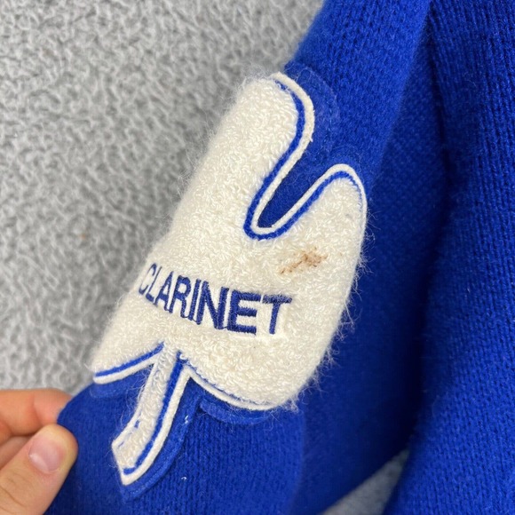 Vintage Catholic Central Sweater Men's 48 Band Varsity Clarinet Shamrocks 94 90s - Picture 5 of 14